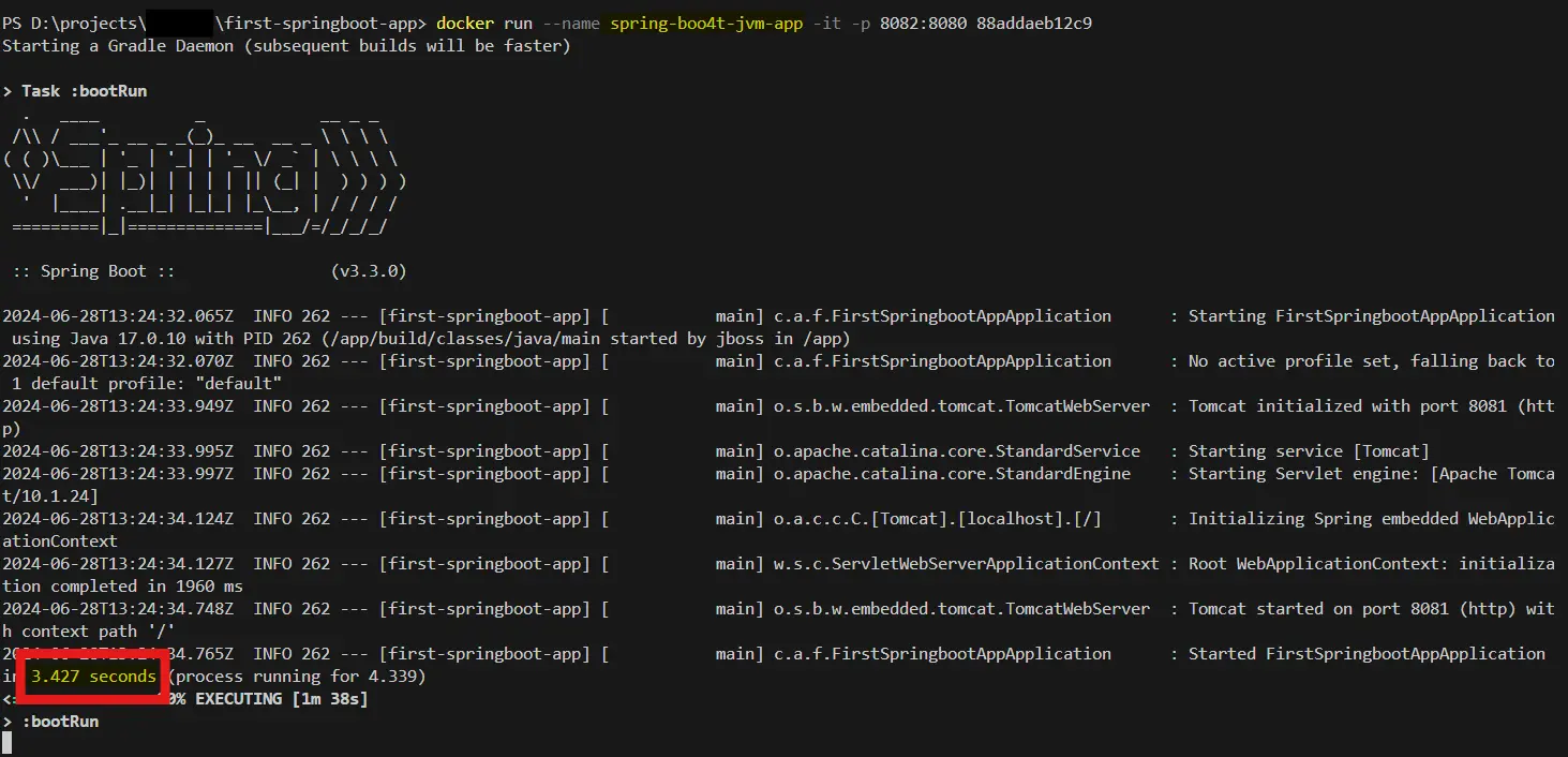 Spring Boot startup time